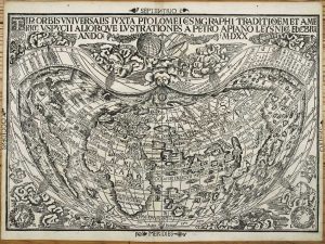 Tipus Orbis Universalis Juxta Ptolomei cosmographi traditionem et Americ Vespucii ...