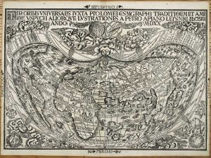 Tipus Orbis Universalis Juxta Ptolomei cosmographi traditionem et Americ Vespucii ...