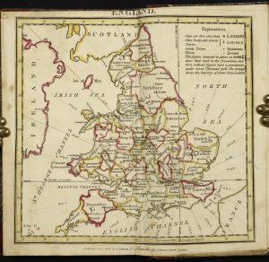 A New Pocket Atlas and Geography of England and Wales, Illustrated with Fifty-five Copper plates, Shewing all the Great Post Roads ...