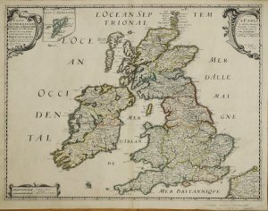 Carte Generale des Royaume d'Angleterre Escosse et Irlande avecq les Isles Circonvoysines Conues Toutes sous le Noms de Britanniques ...