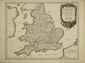 Le Royaume D'Angleterre divise dans les sept Royaumes pi Heptarchie des Saxons ...