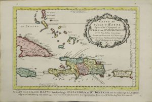 Carte de L'Isle d'Hayti, Aujour d'hui l'Espagnole, ou l'Isle de St. Domingue, Avec les Isles voisines
