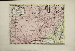 Carte de la Louisiane et Pays Voisins