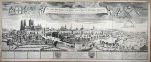 The South West Prospect of the Antient City of York wth. the Platt-form of Knaresmire. Whereon His Majesty King George the Second's Hundred Guineas was Run for Aug.t ye 16th Anno Domini 1731