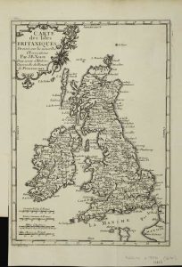 Carte des Isles Britanniques Dressee sur les nouvelles Observations
