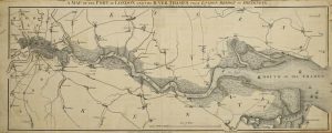 A Map of the Port of London and the River Thames from London Bridge to Sheerness