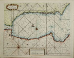 A Chart of the Sea-Coast of Spain From the Straits mouth to C de Gat And of the Sea-Coast of Barbary From the Straits mouth to C de Hone