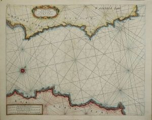 A Chart of the Sea-Coast of Spain From Cape de Gata to Cape S. Martin. And of the Sea-Coast of Barbary From Cape de Hone to Cape de Tenes