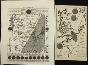 A Map of the Passage of the Moons Shadow over England &c in the Annular Eclipse of the Sun, which will happen April 1st, 1764