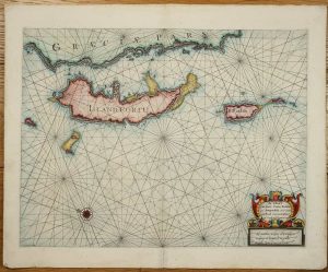 A Chart of the Islands Corfu, Pachsu and Antipachsu with ye Channel and Roads between the Island of Corfu & ye Graetian Coast