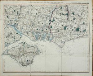 Cary's Improved Map of England & Wales, with a Considerable Portion of Scotland, Planned Upon a Scale of Two Statute Miles to One Inch