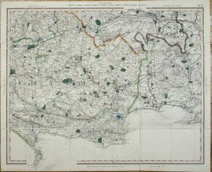 Cary's Improved Map of England & Wales, with a Considerable Portion of Scotland, Planned Upon a Scale of Two Statute Miles to One Inch