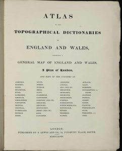 Atlas to the Topographical Dictionaries of England and Wales …