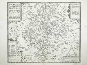 Warwici Comitatus Descriptio. Quam primus aedidit Christophorus Saxton, Anno 1576 ... 1603