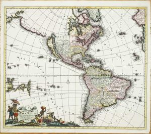 Recentissima Novi Orbis Sive Americae Septentrionalis et Meridionalis Tabula