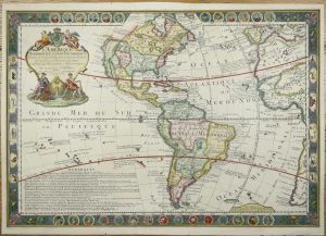 L'Amerique Meridionale et Septentrionale Dressee sur les Nouv.les et dernieres Relations des meilleurs Navigateurs ...
