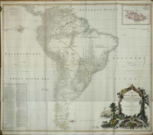 A Map of South America Containing Tierra-Firma, Guayana, New Granada, Amazonia, Brasil, Peru, Paraguay, Chaco, Tucuman, Chili and Patagonia 