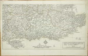 A Mappe of Kent, Southsex, Surrey, Middlesex, Barke and Southampton Shire & the Ile of Wight, Part of Essex & Wiltshire, etc.