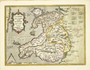 Cambriae Typus Auctore Humfredo Lhuydo Denbigiense Cambrobritano