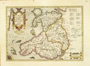 Cambriae Typus Auctore Humfredo Lhuydo, Denbigiense Cambrobritanno; Petrus Kaerius Caela