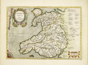 Cambriae Typus Auctore Humfredo Lhuydo, Denbigiense Cambrobritanno; Petrus Kaerius Caela