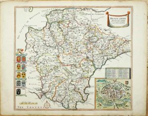 Devon=Shire Described by C. Saxton Corrected, Amended, and many Additions by P: Lea.