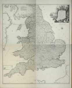 Karte von England und Wallis