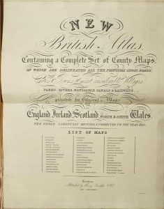 New British Atlas, Containing a Complete Set of County Maps
