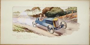 Gd Prix de France 1913. Bablot le gagnant sur Delage Magnéto Bosch, Carburateur Claudel Radiateur Aecal GA