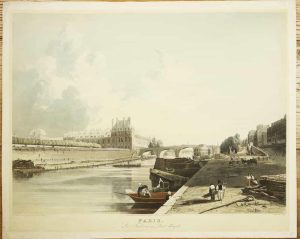 Paris. Les Tuileries et Pont Royal