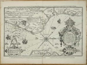 Descriptio littoralis Flandriae et Picaadiae a Neoportu Diepen ... Beschrijvinghe van de zee Custen va Vlandren, en Picardien ...
