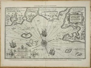 Ora maritimae una cum insulis Britanniae, inter Blavetum et Piquelitium ... De Zee Custe, met de Eijlande van Bretaignen, tusschen Blauet en Picqueliers ...