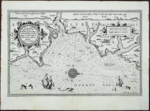 De Zee Custen Tusschen Douere en Orfordts Nesse, Daer de Teemse de Vermaer de Rivire va Lonon ...