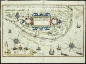 The Sea Mappe Of The North coaste of England betweene Walderswick & Burnham with all the bankes and sholdes there alongst