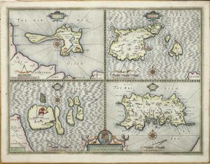 Holy Iland [on sheet with] Garnsey [and] Farne [and] Iarsey