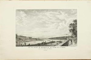 Vue du Palais de Bourbon et du Cours de la Reine, prise de la Terrasse de Thuileries