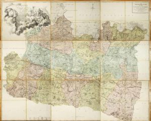 A Topographical Map of the County of Surrey. In Which is Expressed all the Roads, Lanes, Churches, Noblemen and Gentlemen's Seats &c.. &c..