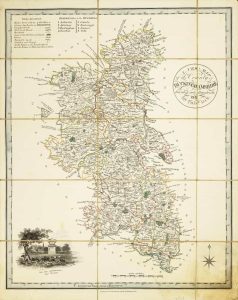 A New Map of the County of Buckinghamshire Divided into Wards