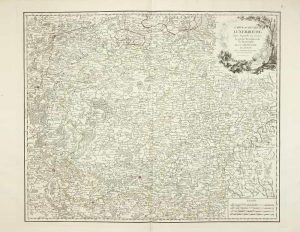 Carte du Duche de Luxembourg dans laquelle on Trouve la Partie Meridionale & Limitrophe de la Seigneurie de Lyege