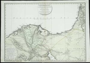 Lower Egypt and the Adjacent Deserts, with a Part of Palestine; to which has been Added the Nomenclature of the Roman Age, MDCCCII. London Published by William Faden Jan 1st 1802