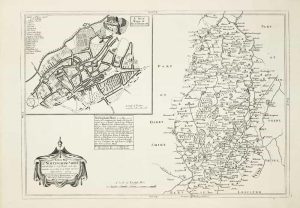 A New Map of Nottingham-Shire with the Post & Cross Roads, and other remarks according to ye latest and best Observations.