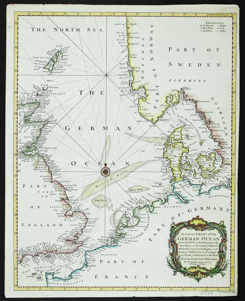 A Correct Chart of the German Ocean From the North of Scotland to the ...