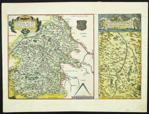 Regionis Biturigum Exactiss: Descriptio per D. Ioannem Calamaeum [on sheet with] Limaniae Topographia Gabriele Symeoneo Auct.