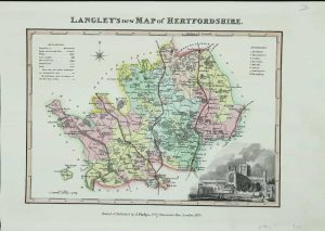 Langley's new Map of Hertfordshire