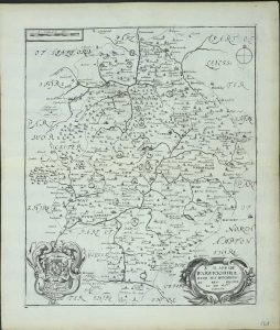 A Mapp of Warwickshire with its Hundreds