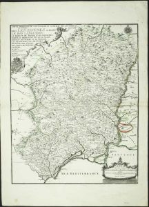 Partie Orientale du Gouvernement General de Languedoc ou se trouve dans Les Sevenes et dans le Bas Languedoc
