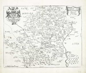 A Mapp of Hartfordshire with its hundreds