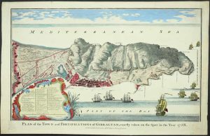 A Compleat Plan of the Town Castle and Bay of Gibralter with an exact view of the enemyes approaches