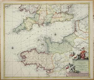 Novissima et Accuratissima Canalis inter Angliae et Galliae Tabula cum Omnibus Suis Poritibus, Arenis et Profundis