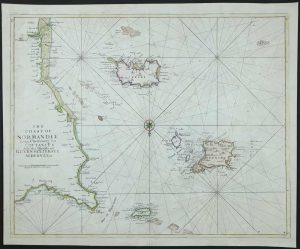 The coast of Normandie from Cherbourg to Coutances Also the Islands of Guernsey, Jersey, Alderney, &c.